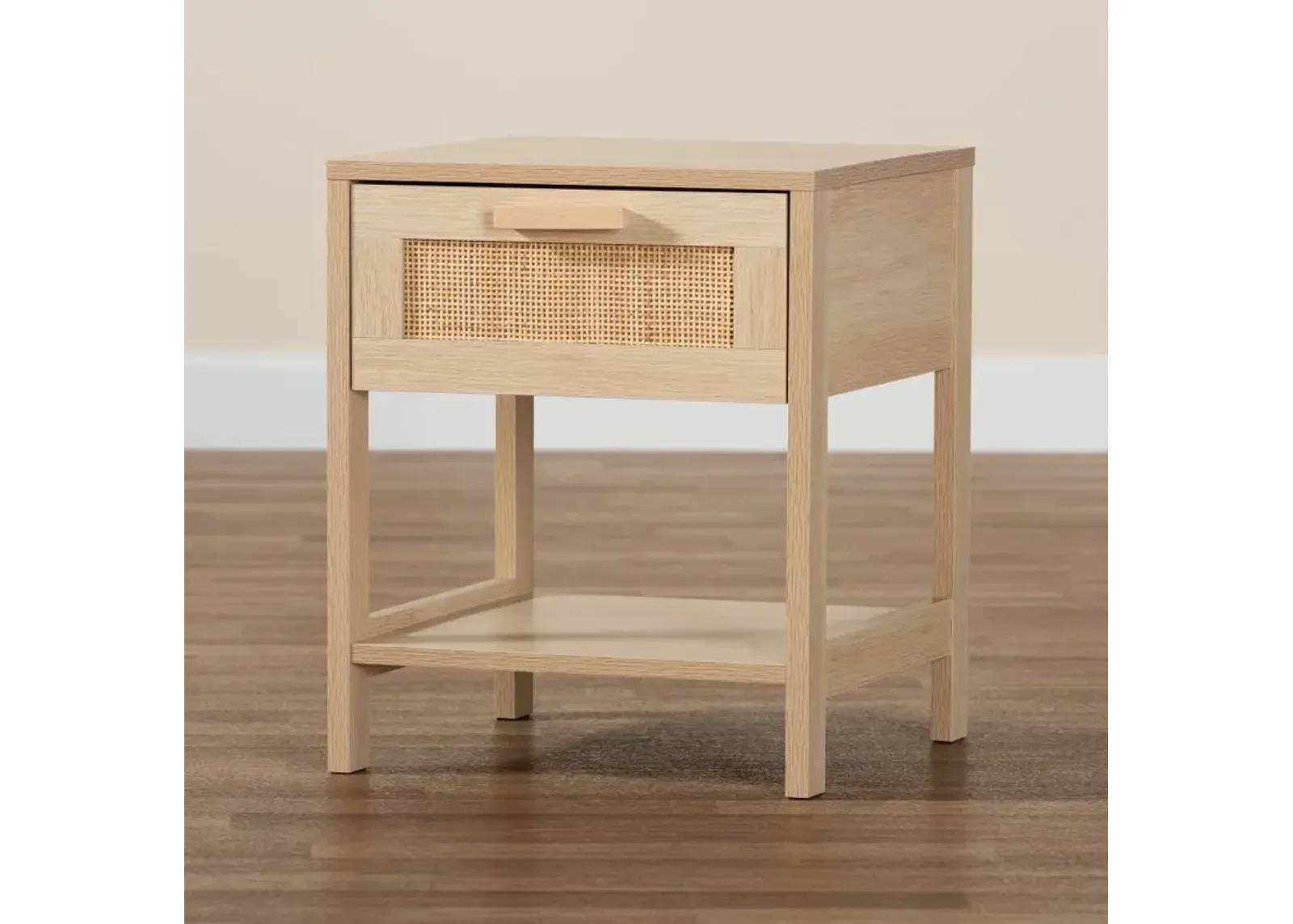 Sebille Light Brown Rattan Nightstand