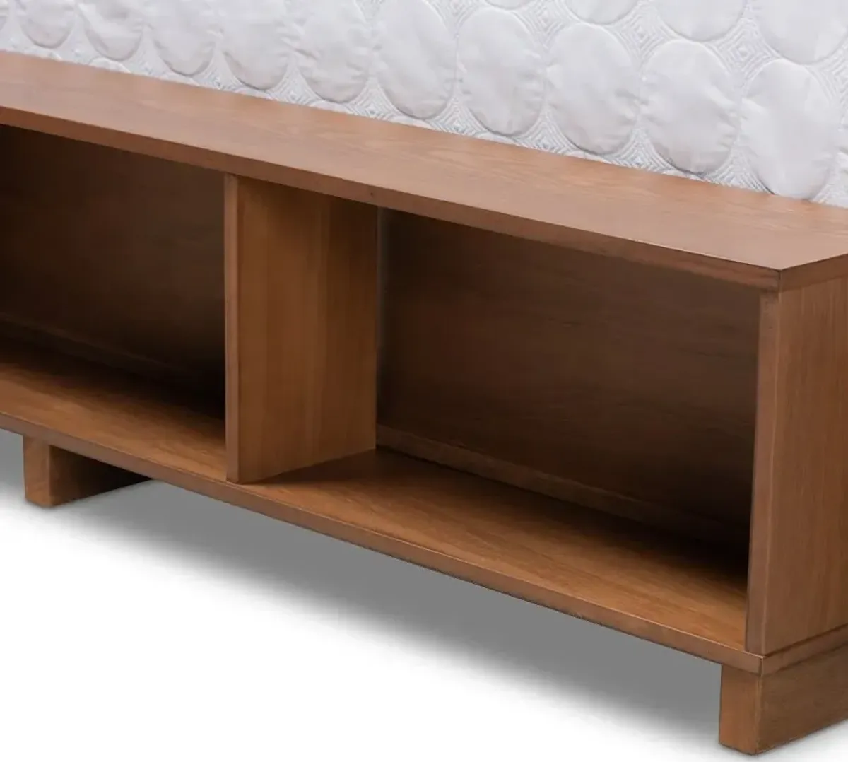 Arthur Ash Walnut Queen Platform Storage Bed