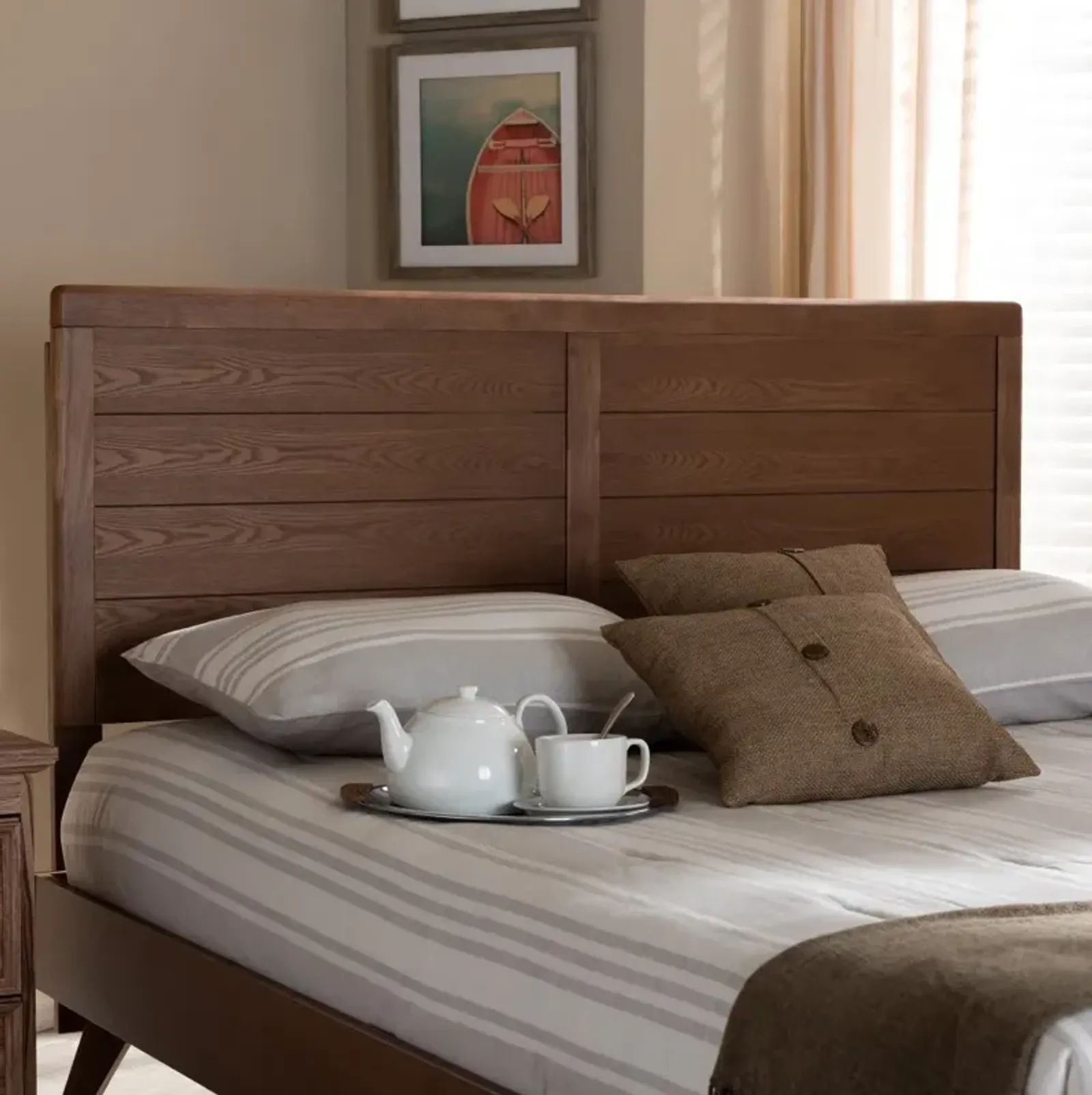 Seren Walnut Brown Queen Headboard