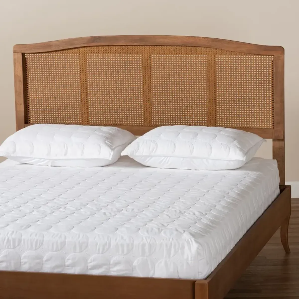 Marieke Ash Walnut Rattan Queen Headboard