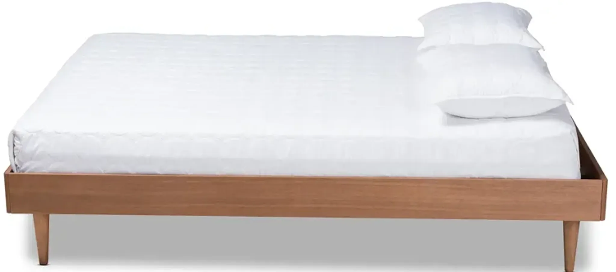 Rina Ash Walnut Queen Platform Bed Frame Rc Willey | Furniture.com