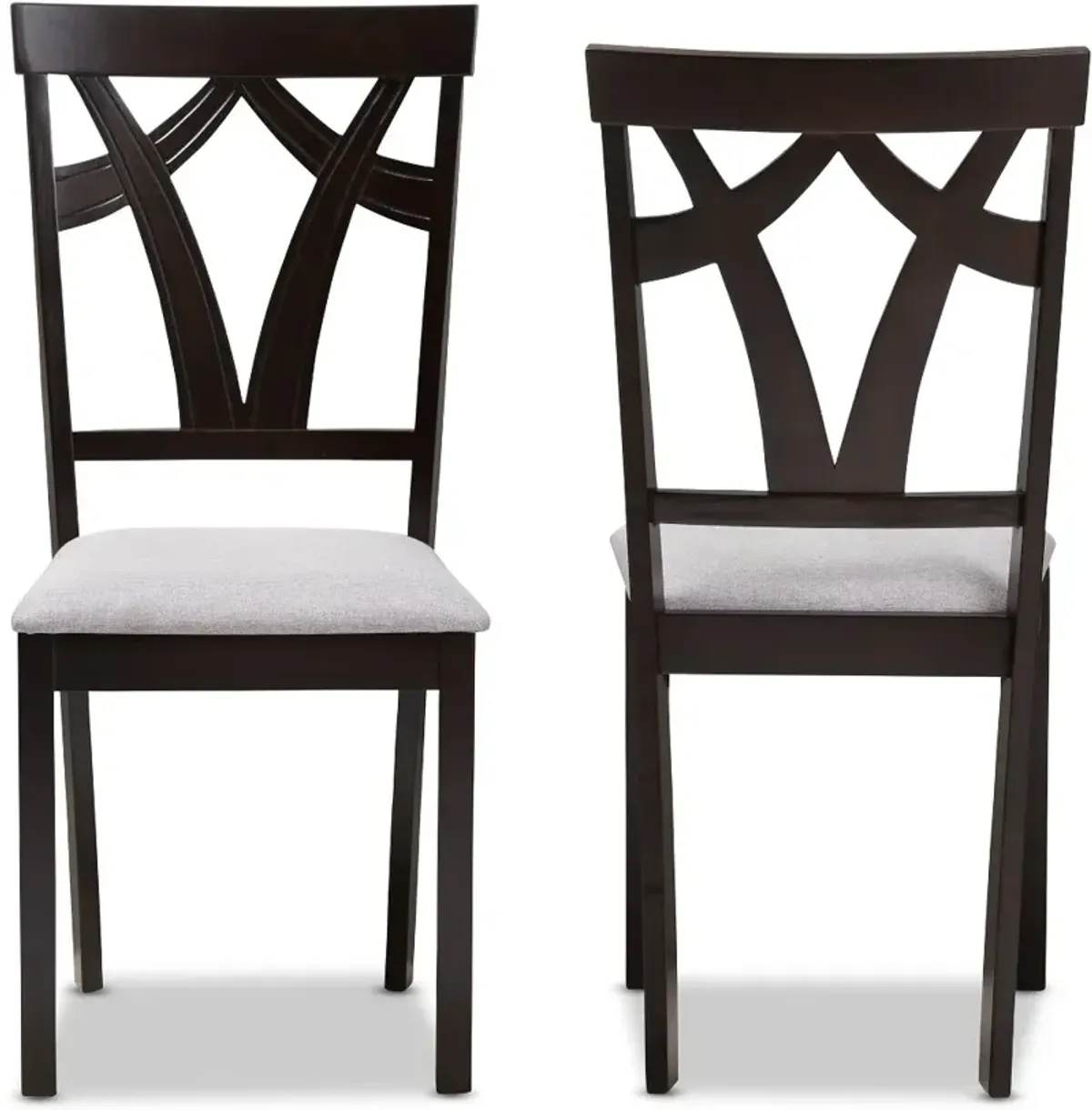 Sylvia Dark Brown Dining Room Chair (Set of 2)