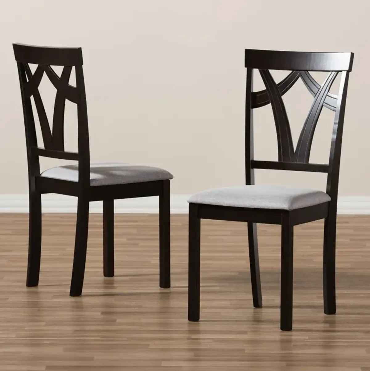 Sylvia Dark Brown Dining Room Chair (Set of 2)