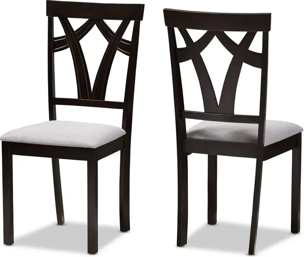 Sylvia Dark Brown Dining Room Chair (Set of 2)