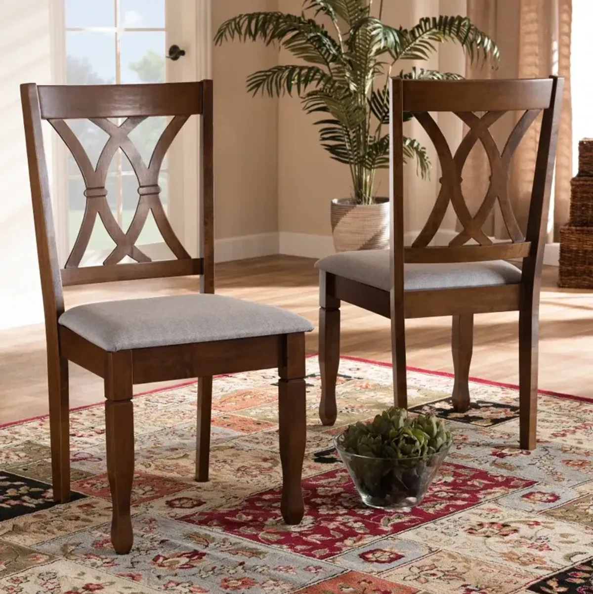 Augustine Brown Dining Room Chair (Set of 2)