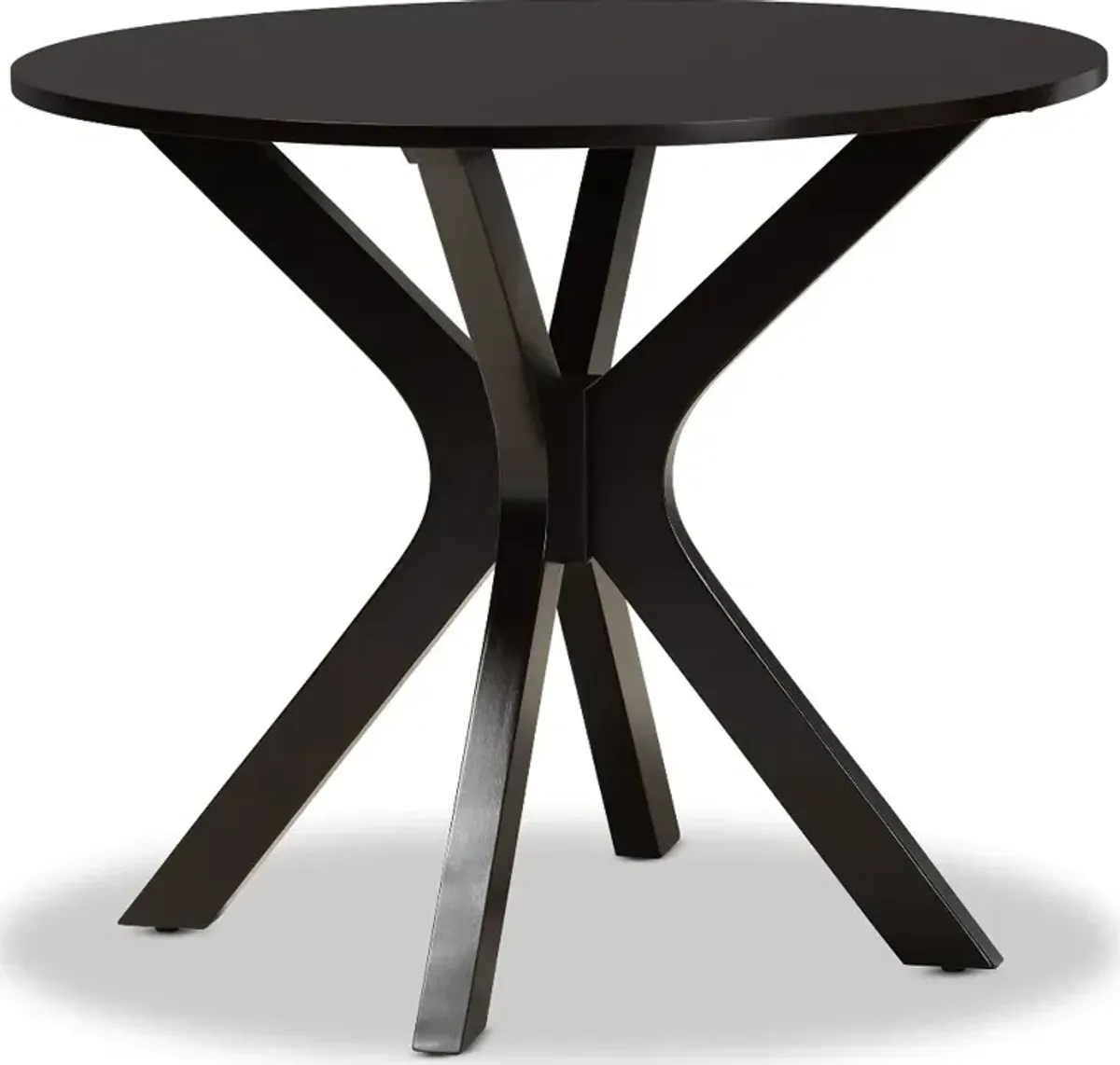 Kenji Dark Brown Round Dining Room Table