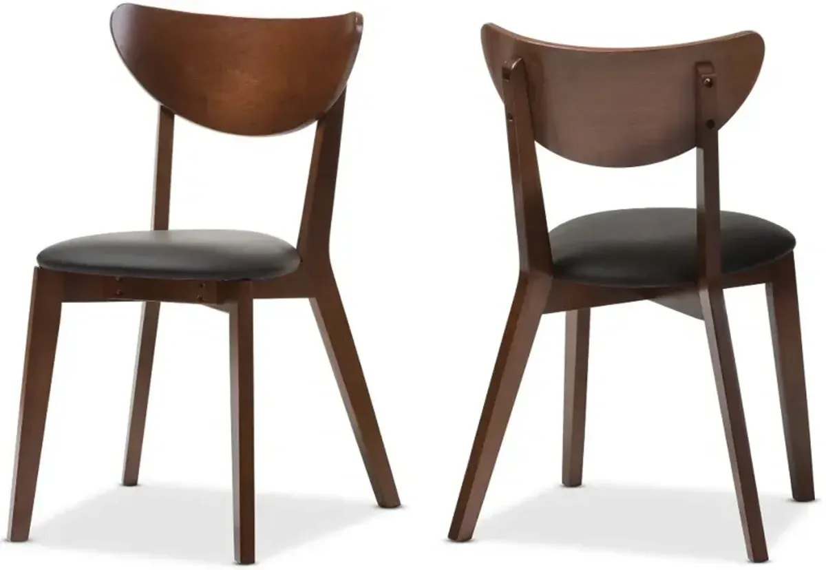 Sumner Brown Dining Room Chair (Set of 2)