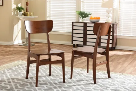 Netherlands Brown Dining Room Chair (Set of 2)