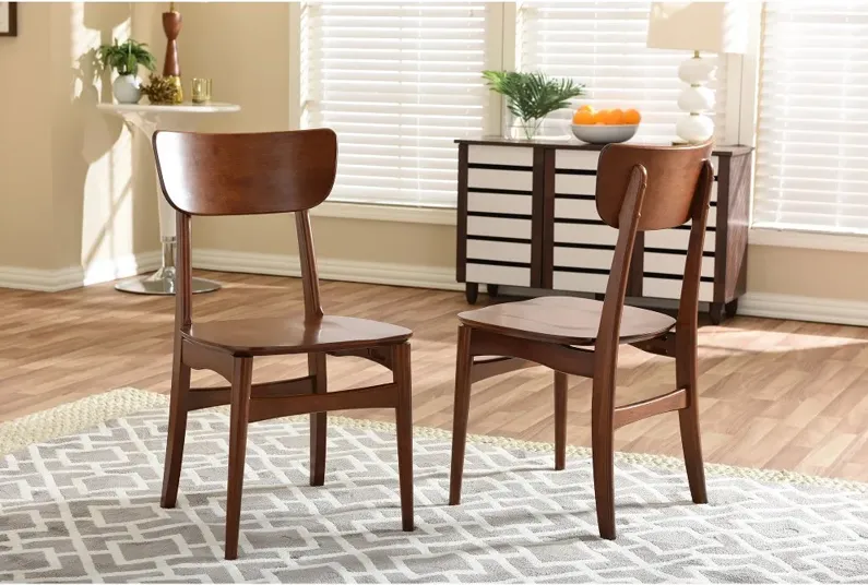 Netherlands Brown Dining Room Chair (Set of 2)