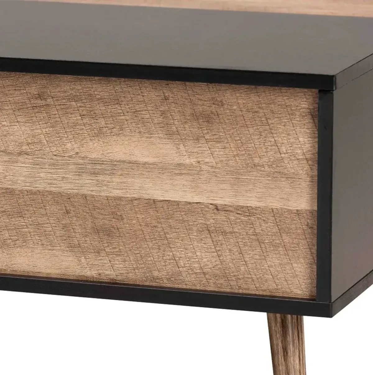 Jensen Black and Brown Lift-Top Coffee Table