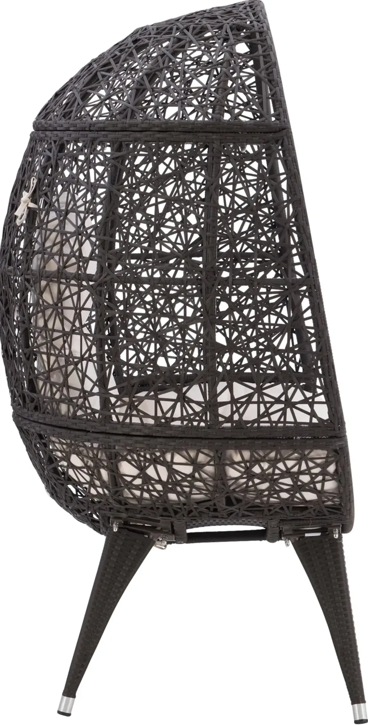 Ida Indoor/Outdoor Brown Wicker Egg Chair