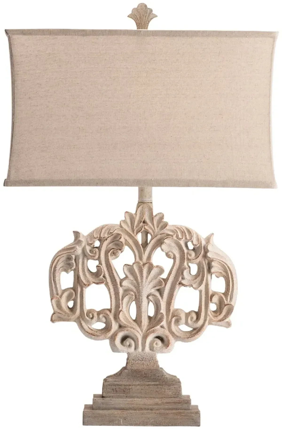 29.5 Inch Filigree Resin Table Lamp