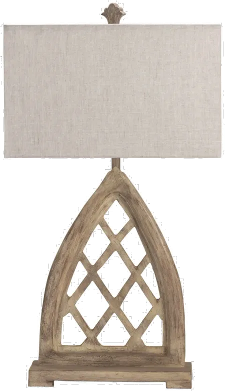 32 Inch Cathedral Window Table Lamp