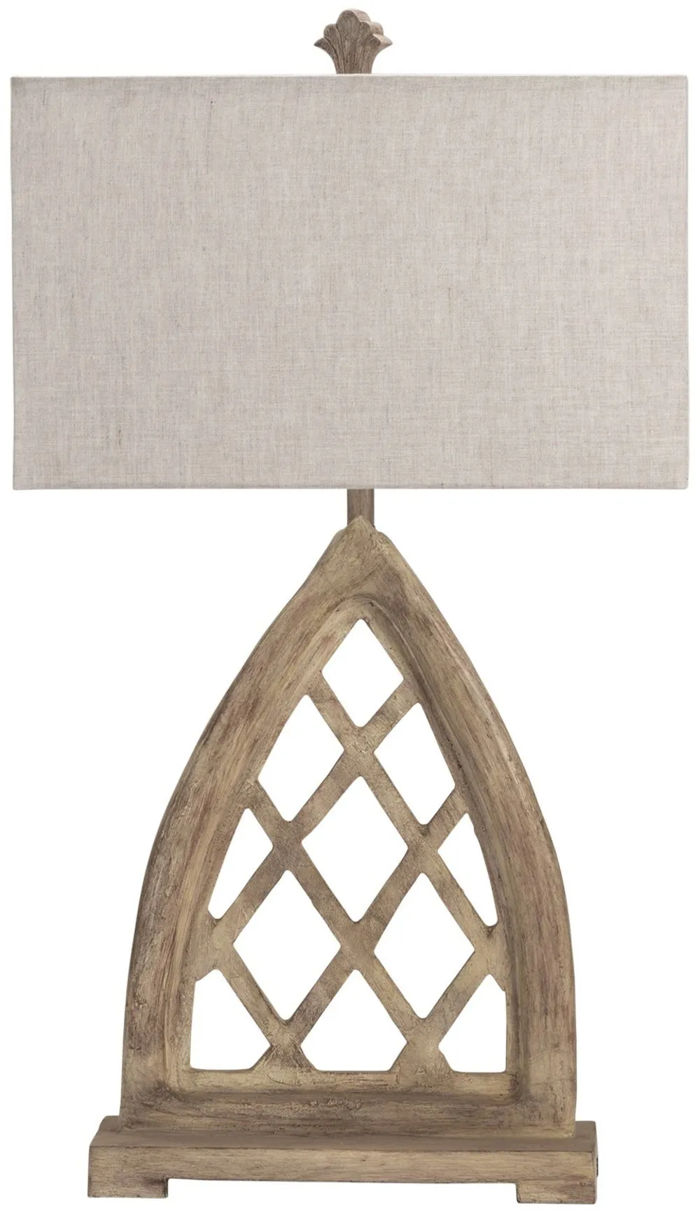 32 Inch Cathedral Window Table Lamp