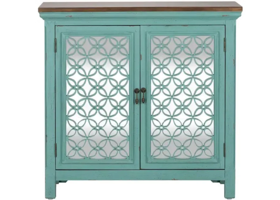 37 Inch Two Door Sea Foam Cabinet