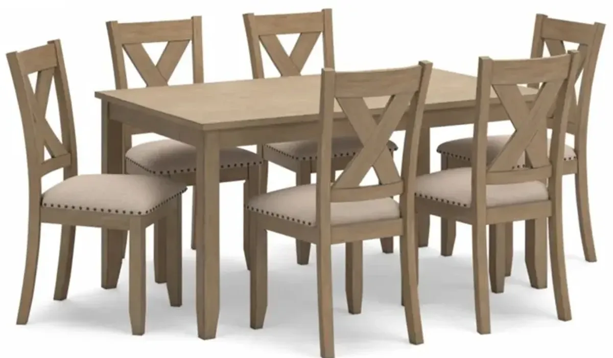 Sand Hollow Brown 7 Piece Dining Room Set