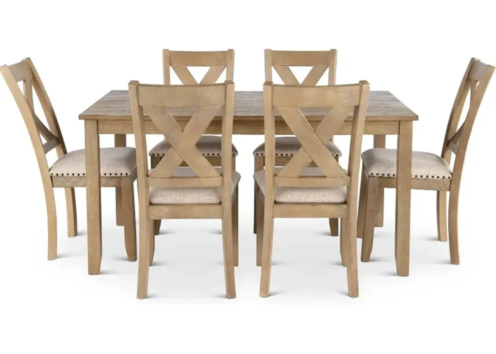 Sand Hollow Brown 7 Piece Dining Room Set