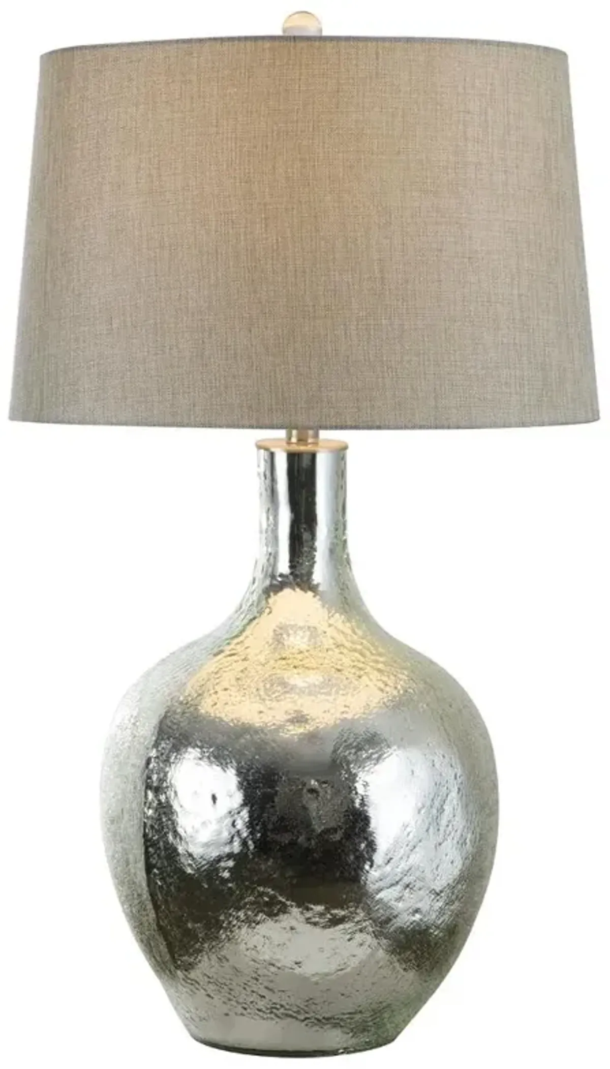 Chrome Glass Table Lamp
