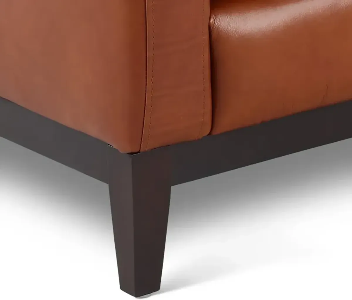 De la Cruz Brown Leather Sofa