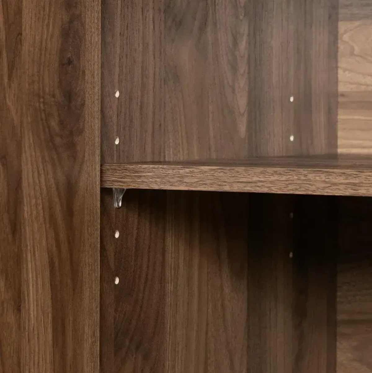 Maliza Walnut and White Storage Cabinet