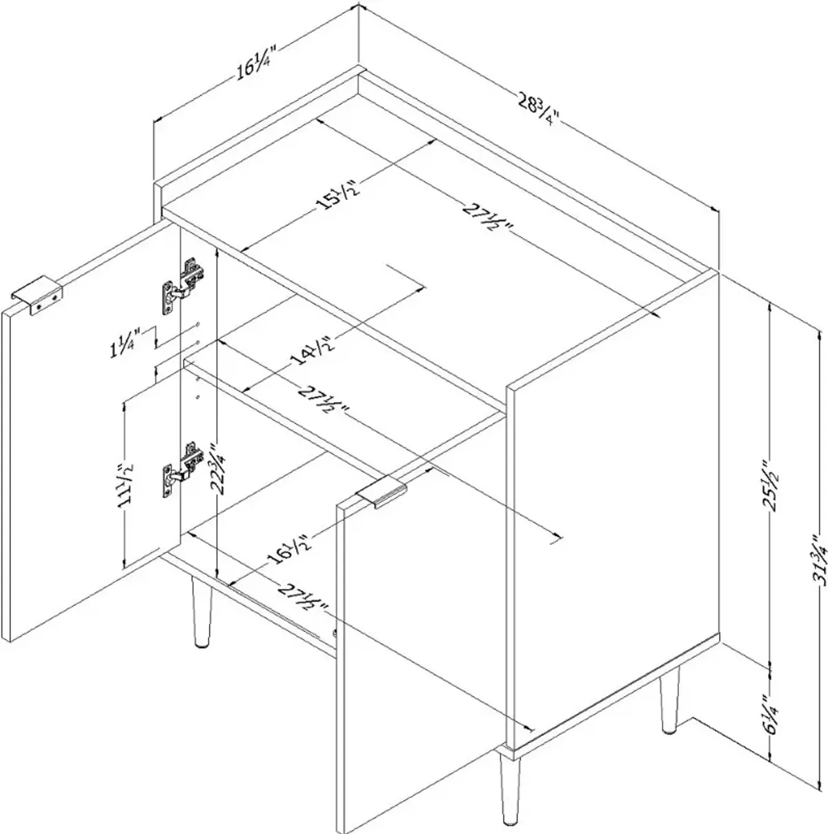 Maliza White Storage Cabinet