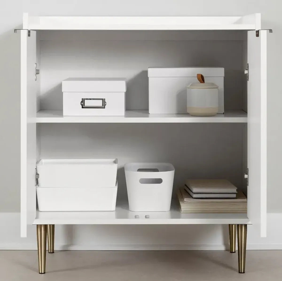 Maliza White Storage Cabinet