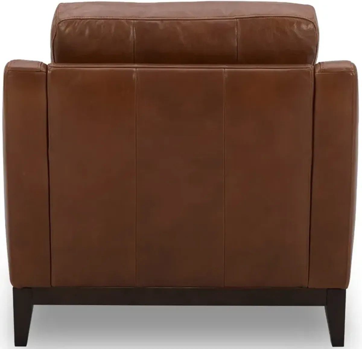 De la Cruz Brown Leather Chair