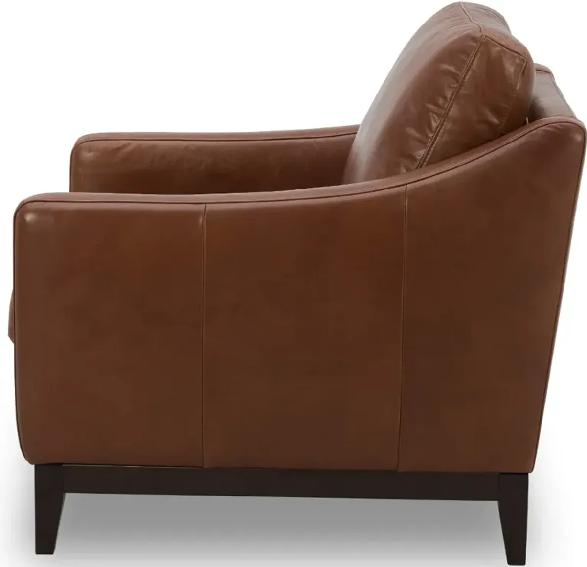 De la Cruz Brown Leather Chair