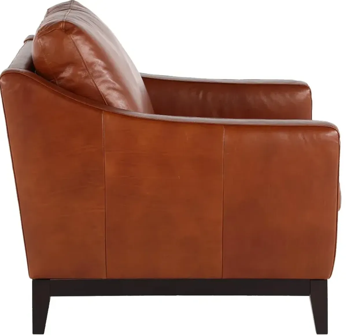 De la Cruz Brown Leather Chair