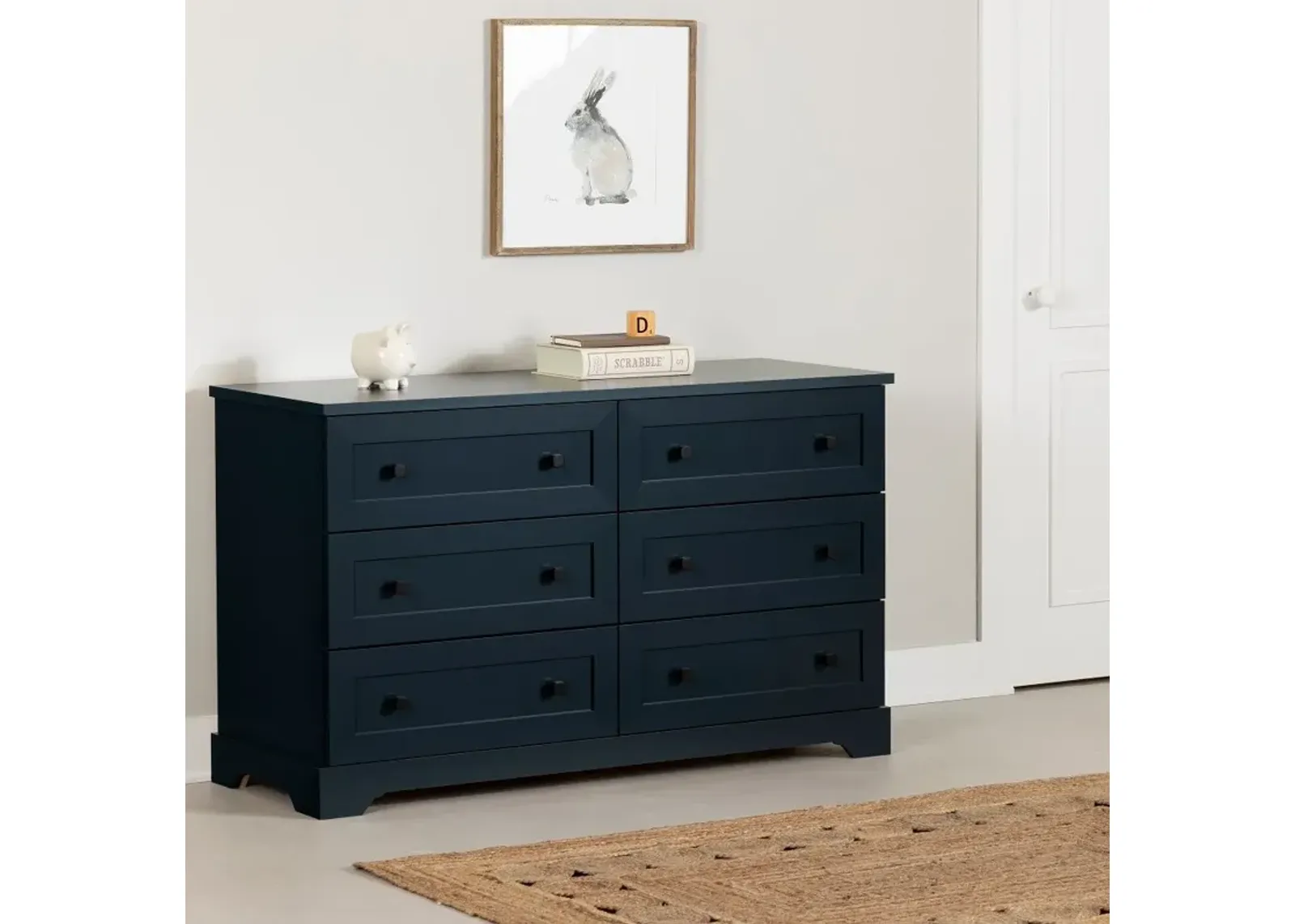 Hazen Navy Blue Dresser