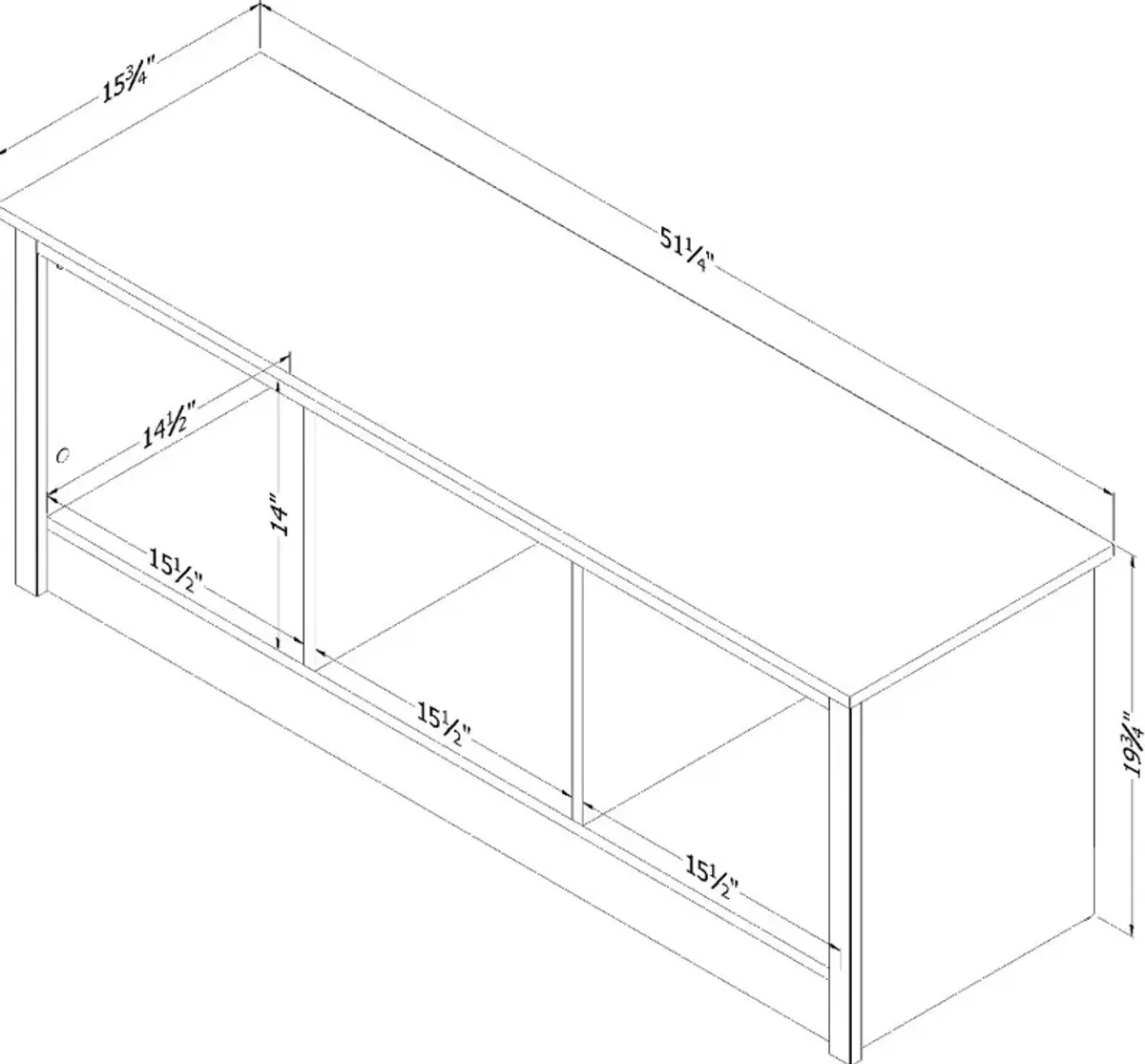 Toza Natural Walnut Storage Bench