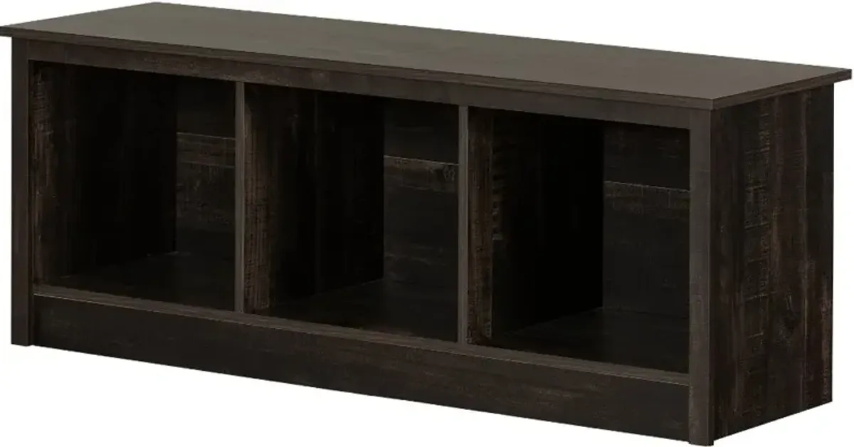 Toza Rubbed Black Storage Bench