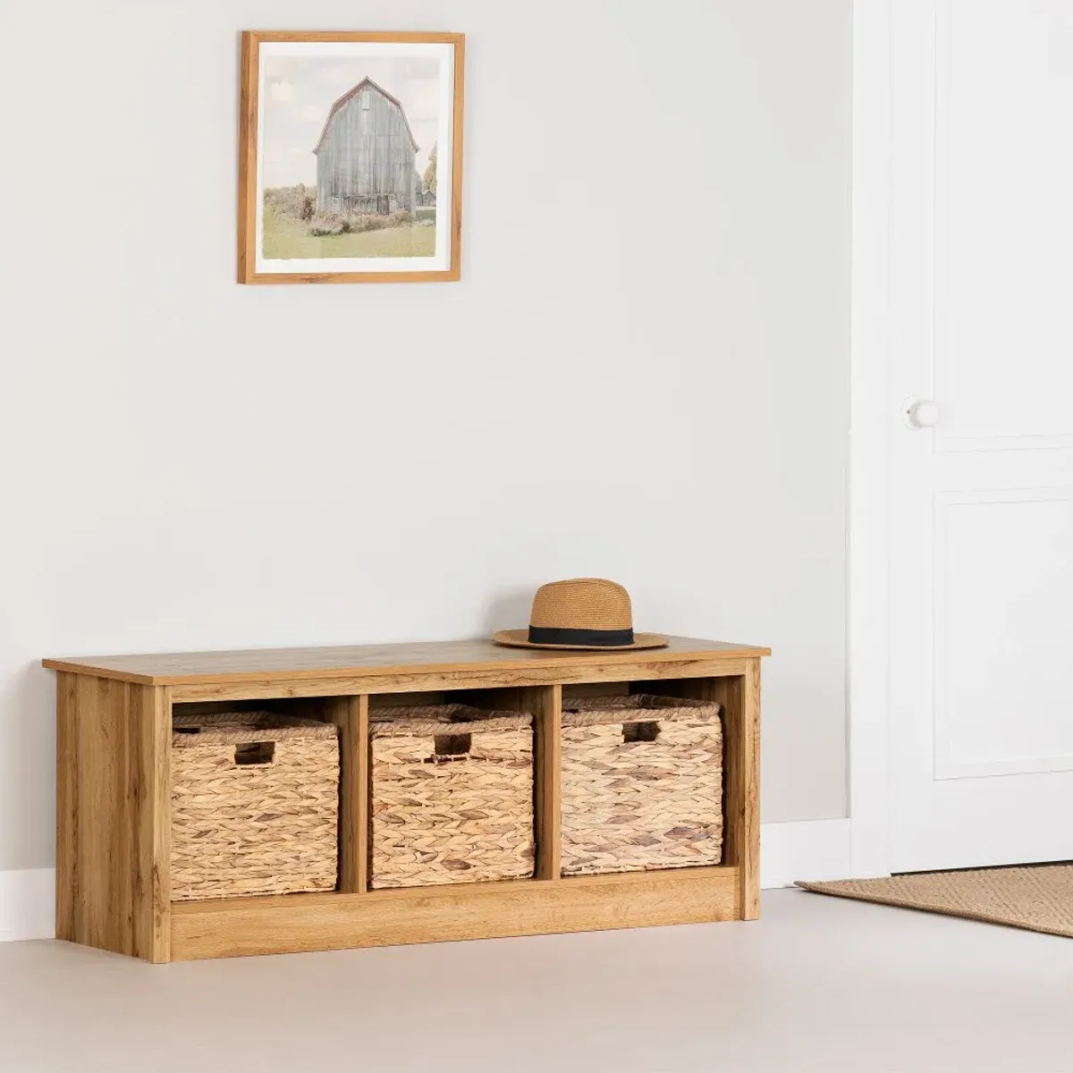 Toza Nordik Oak Storage Bench