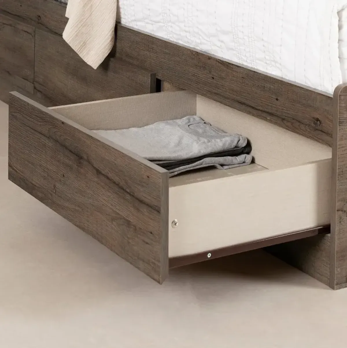 Hazen Fall Oak Twin Storage Bed