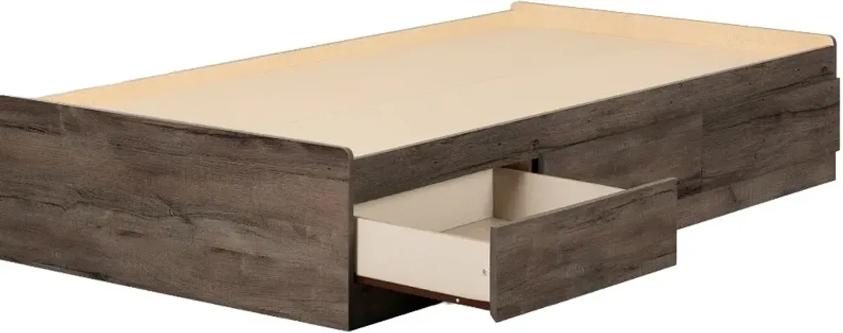 Hazen Fall Oak Twin Storage Bed