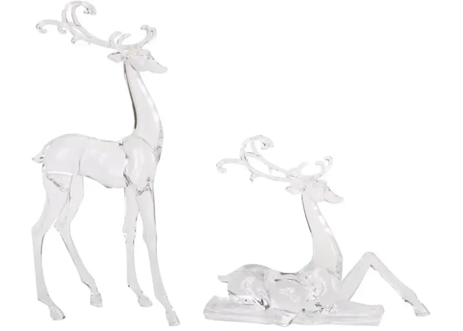 Assorted Acrylic Deer Figurines