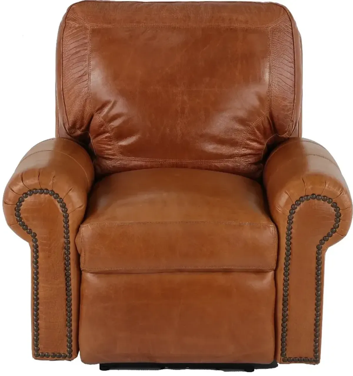 Tahoe Saddle Brown Leather Power Recliner