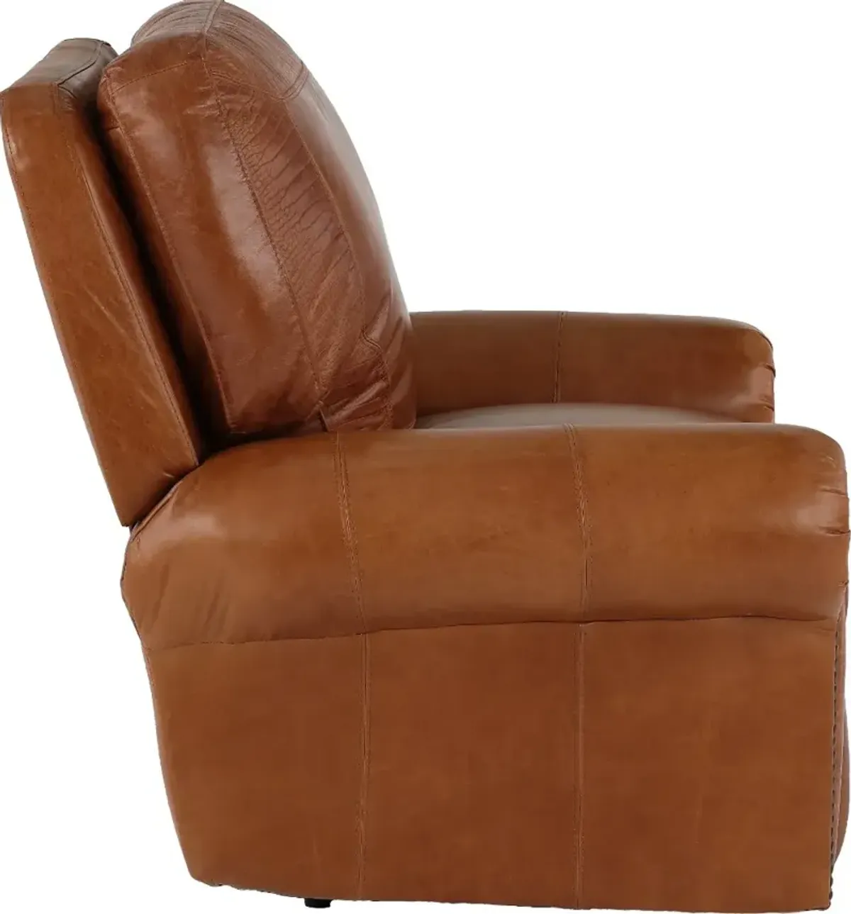 Tahoe Saddle Brown Leather Power Recliner