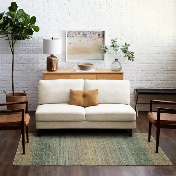 Wabi Sabi 5 x 8 Natural Teal Area Rug