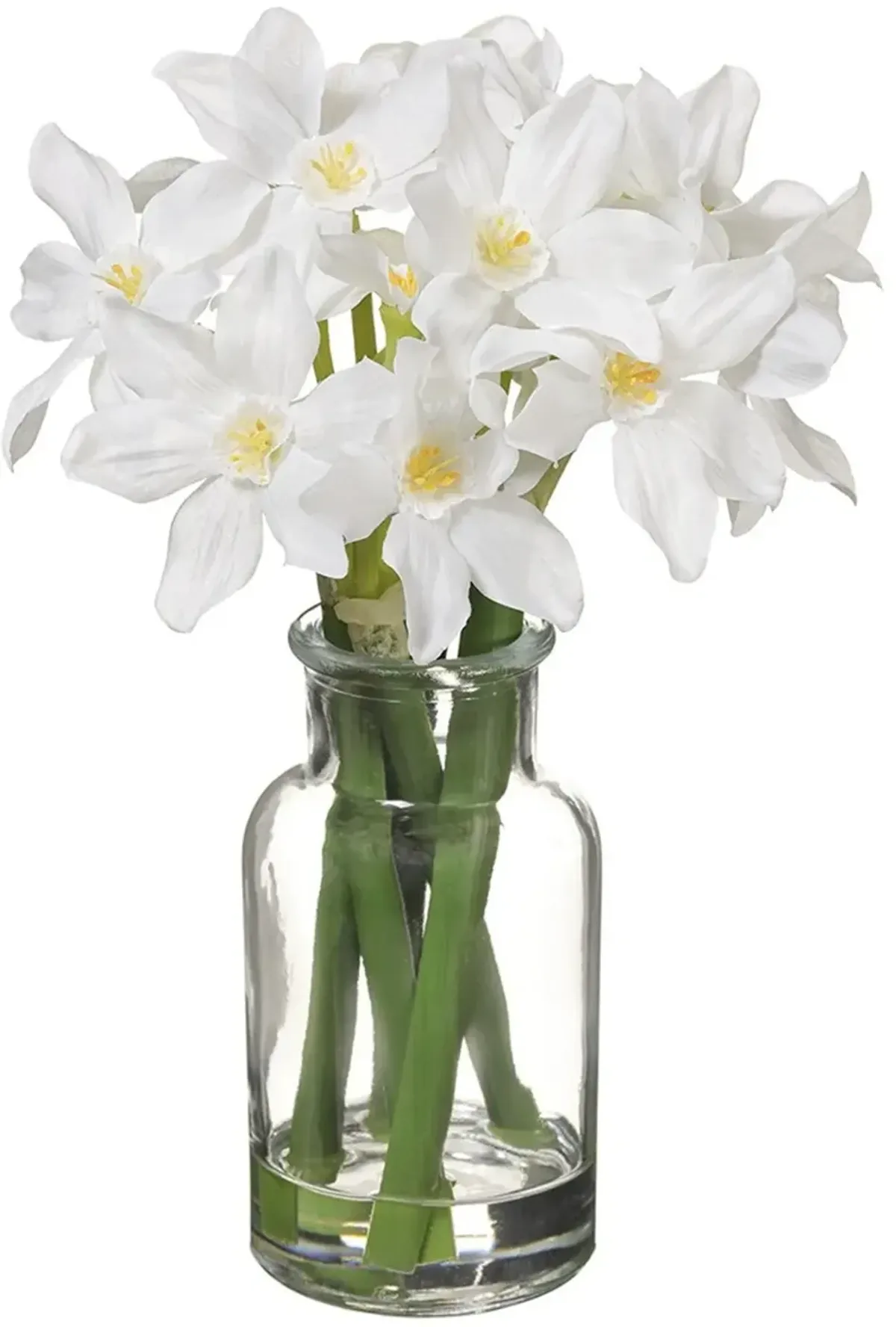 9 Inch Faux White Narcissus Arrangement