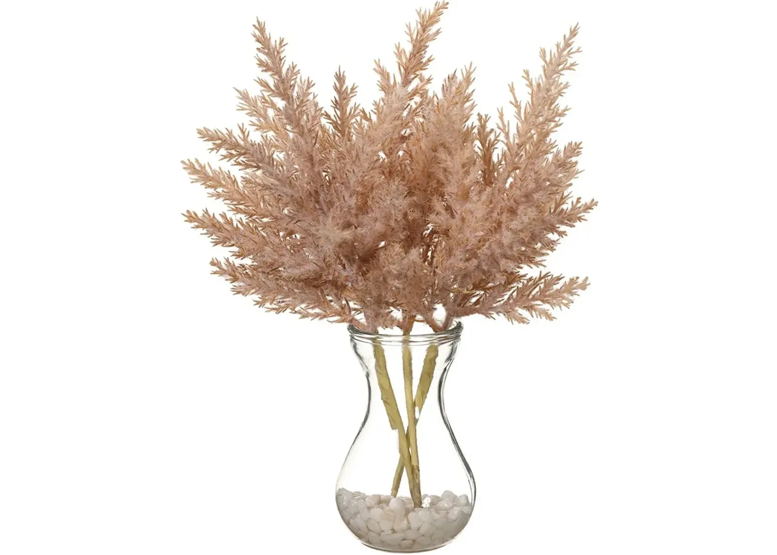 11" Light Brown Pampas Grass in Vase