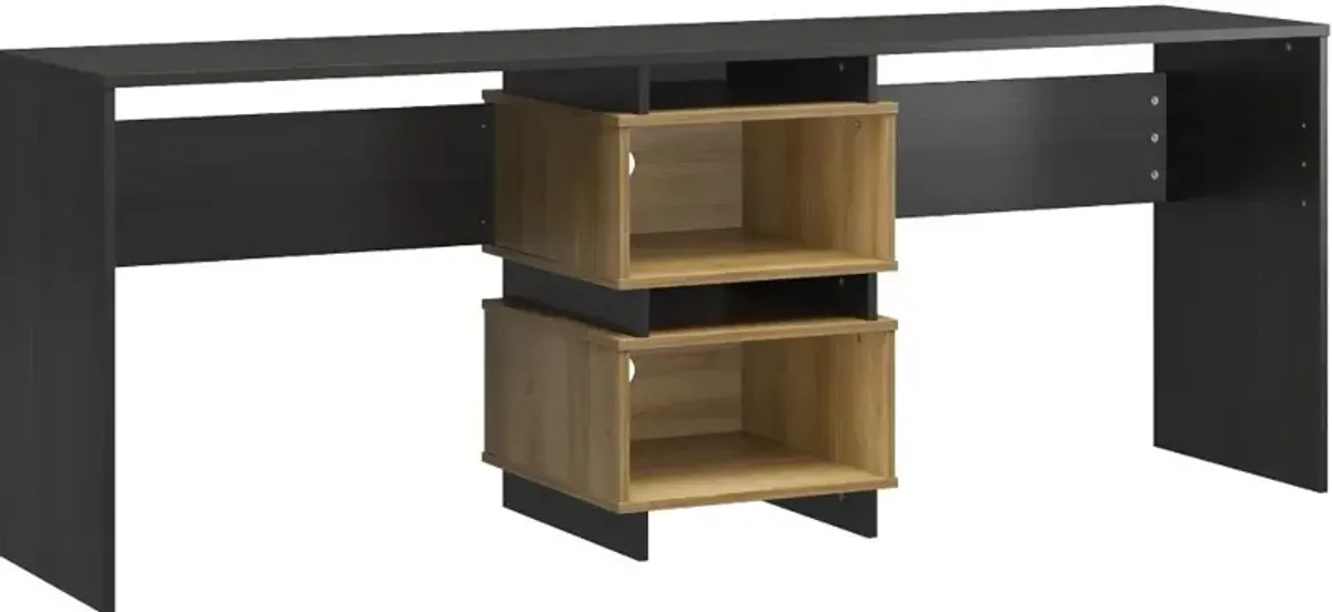 Nelson Black & Natural Oak 2 Way Desk