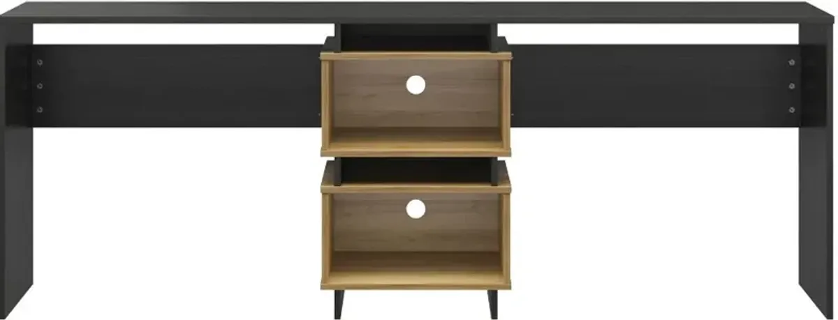 Nelson Black & Natural Oak 2 Way Desk