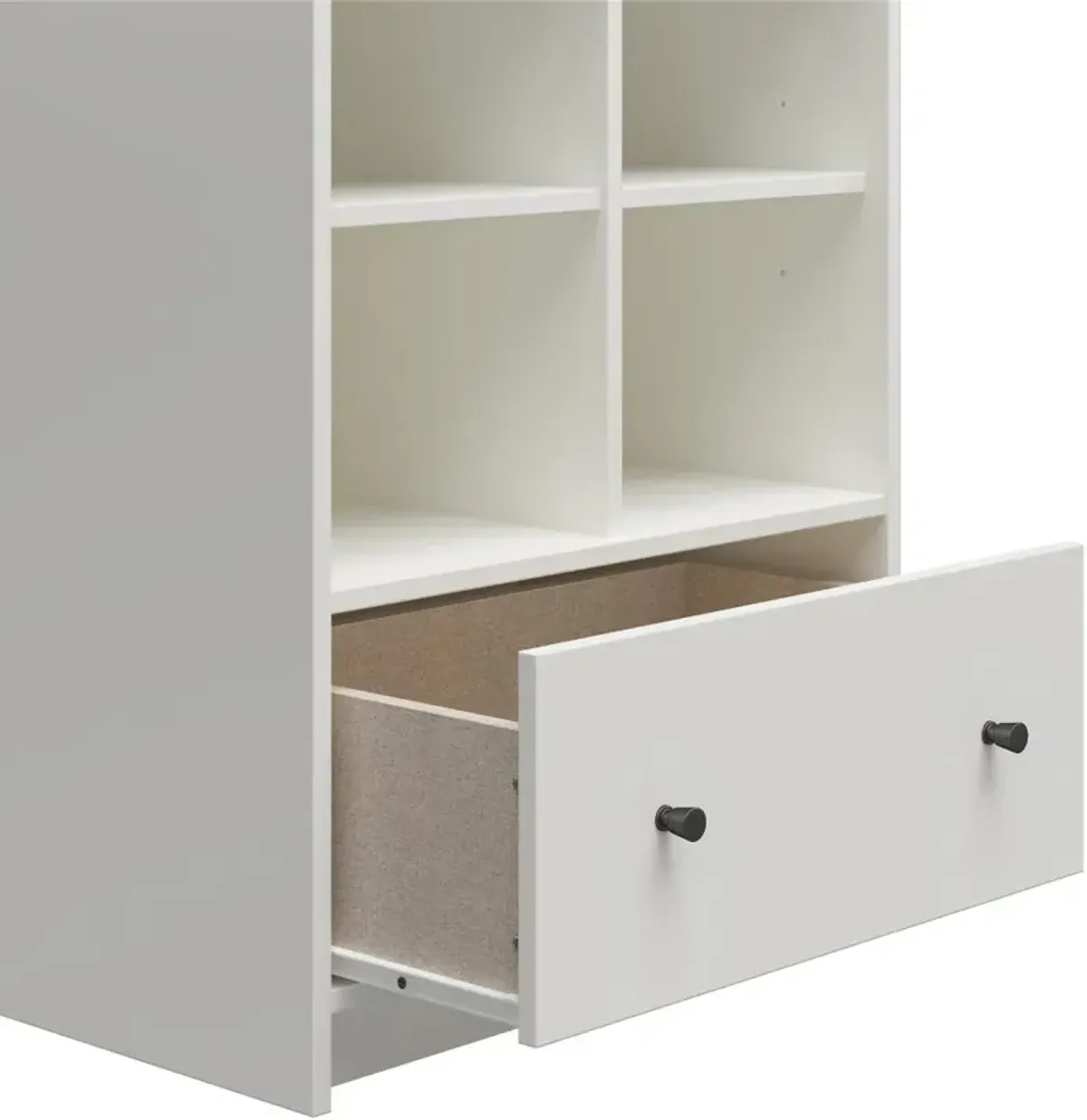 The Loft White 1-Drawer Storage Tower