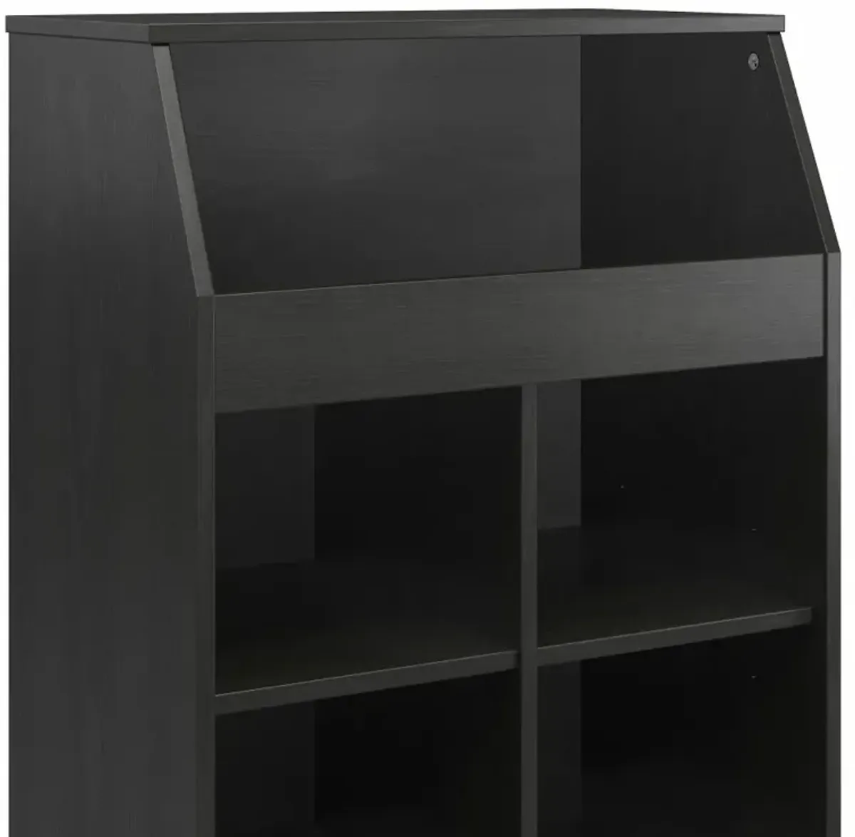 The Loft Black Oak 1-Drawer Storage Tower