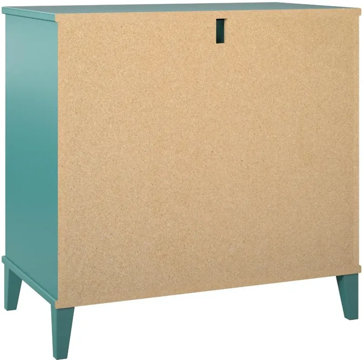 Monticello Emerald Green 2 Drawer Cabinet w/ Pull-out Desk