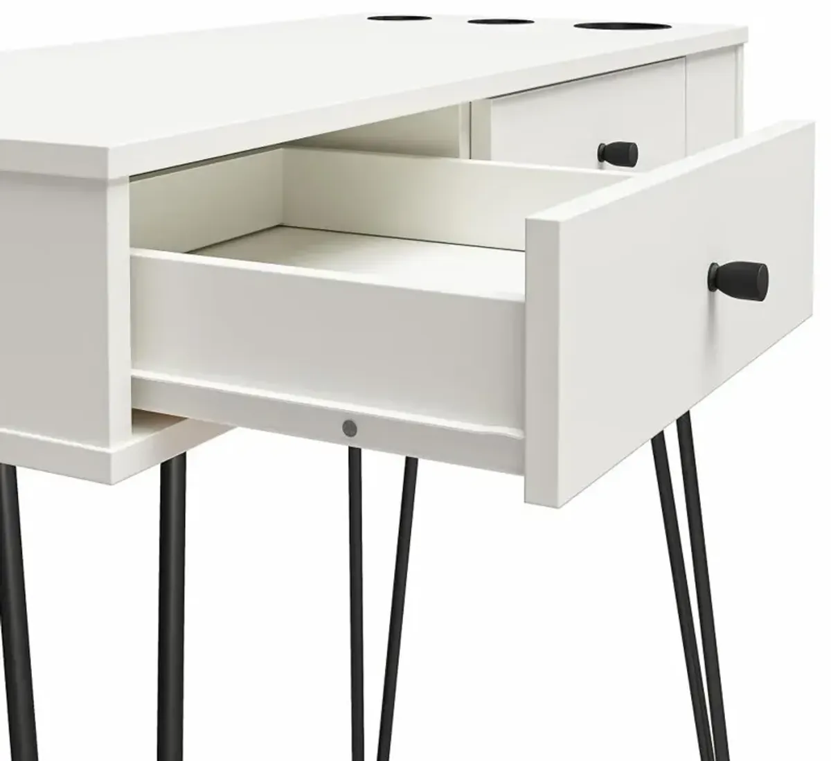 Kimberly White Vanity with Drawers