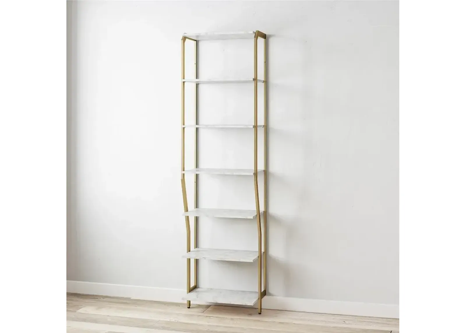 Gwyneth White Marble Closet Shelves