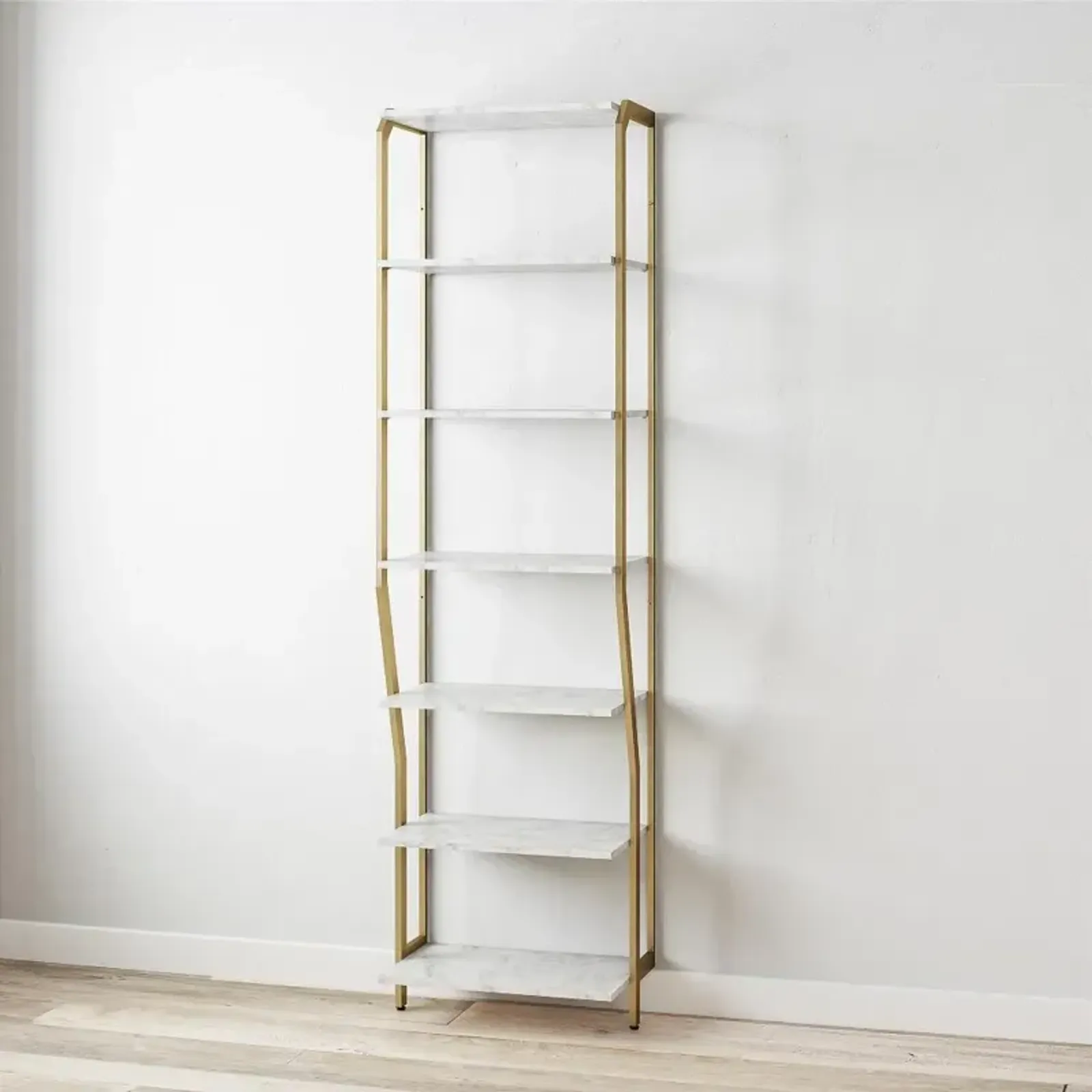 Gwyneth White Marble Closet Shelves