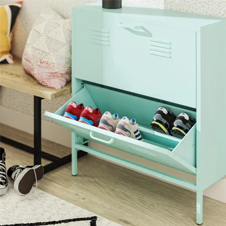 Cache Mint Locker-Style Shoe Storage Cabinet